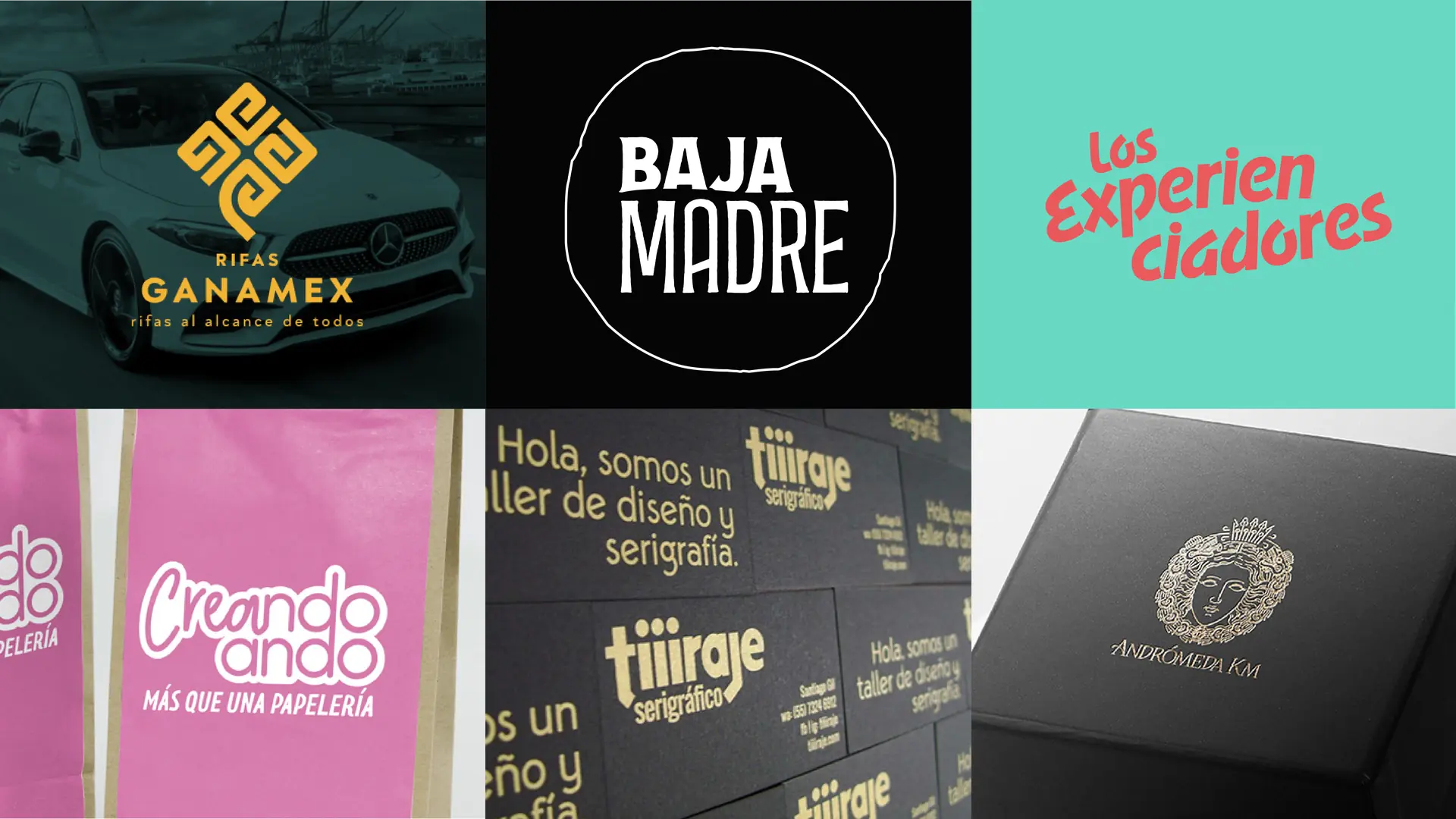 Colección de logos para diversas marcas